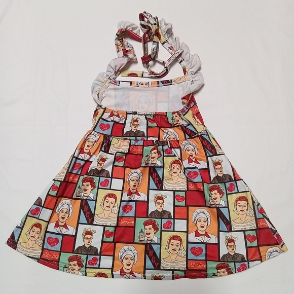 Unique I LOVE LUCY Print Girls Dress Size 2 T - Picture 3 of 8